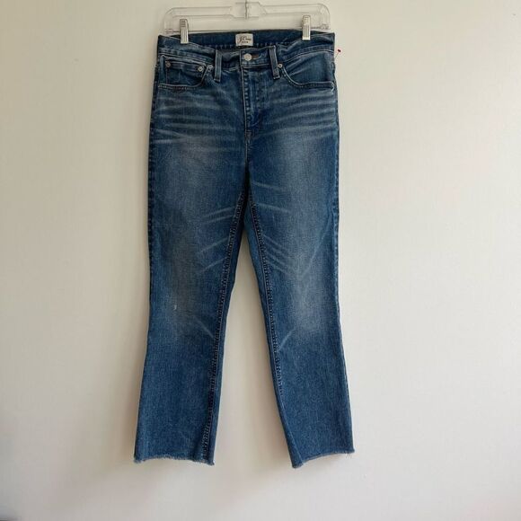 J. Crew Straight Legged Classic Boot Crop Denim size 28 - Picture 1 of 6